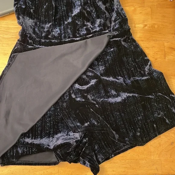 Emerald Sundae formalwear Skort dress Navy blue & sparkles Size Large Never worn - Picture 4 of 7